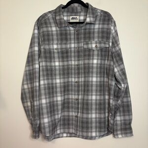 Edgevale Men’s XL Gray Plaid Fishing Shirt Made in‎ USA  Outdoor Workwear
